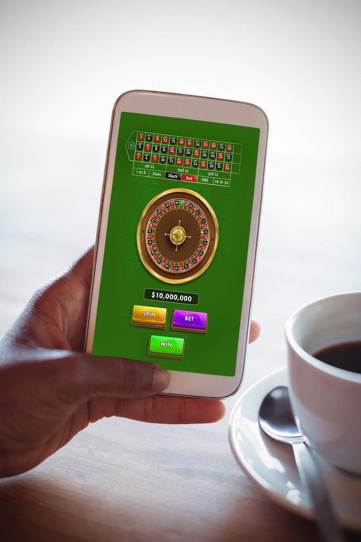 Antarmuka permainan live-dealer blackjack di aplikasi harum4