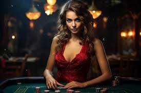 Meja Sic Bo live-dealer harum4 dengan tiga dadu, tombol taruhan, dan timer penempatan
