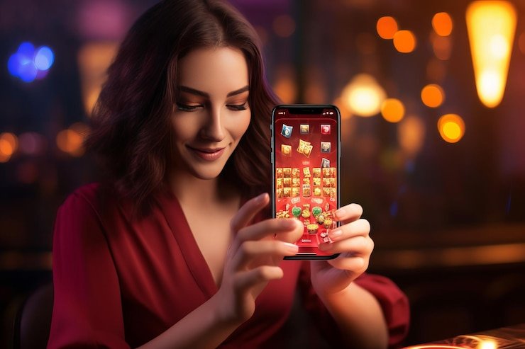 Meja Teen Patti harum4 dengan tiga kartu pemain, tombol taruhan, dan dealer langsung di kamera